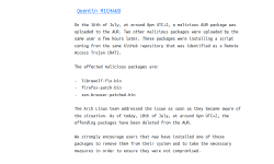 Featured image of post Malware Found in AUR