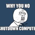System not shutting down?